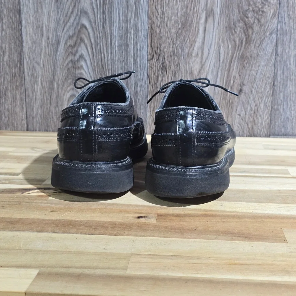 Stuart‎ McGuire 8 D Spring-Step Cushion Black Wingtip Brogue Oxford Made in USA